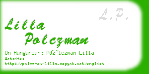 lilla polczman business card